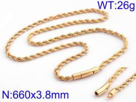 SS Gold-Plating Necklace