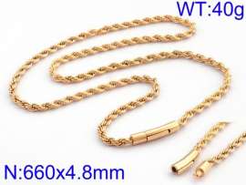 SS Gold-Plating Necklace