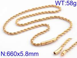 SS Gold-Plating Necklace