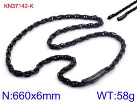 Stainless Steel Black-plating Necklace