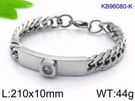 Stainless Steel Stone Bracelet