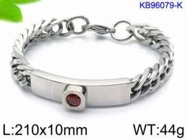 Stainless Steel Stone Bracelet