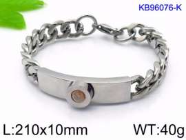 Stainless Steel Stone Bracelet