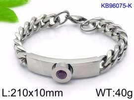 Stainless Steel Stone Bracelet