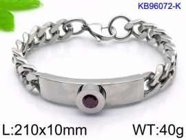 Stainless Steel Stone Bracelet