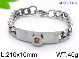 Stainless Steel Stone Bracelet