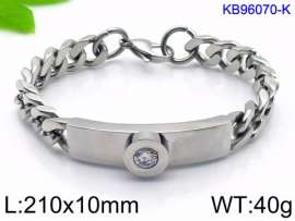 Stainless Steel Stone Bracelet