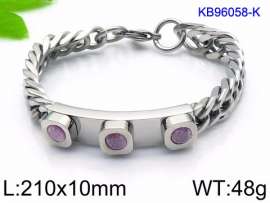 Stainless Steel Stone Bracelet