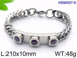 Stainless Steel Stone Bracelet