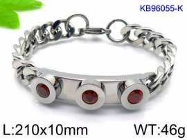 Stainless Steel Stone Bracelet