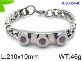 Stainless Steel Stone Bracelet