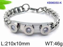 Stainless Steel Stone Bracelet