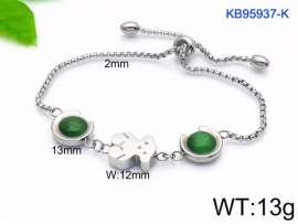 Stainless Steel Stone Bracelet