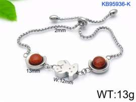 Stainless Steel Stone Bracelet