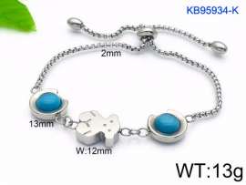 Stainless Steel Stone Bracelet