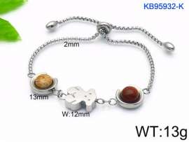 Stainless Steel Stone Bracelet