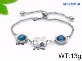 Stainless Steel Stone Bracelet