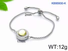 Stainless Steel Stone Bracelet