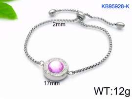 Stainless Steel Stone Bracelet