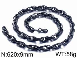 Stainless Steel Black-plating Necklace