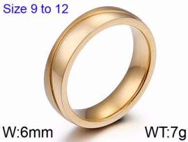 Stainless Steel Gold-plating Ring