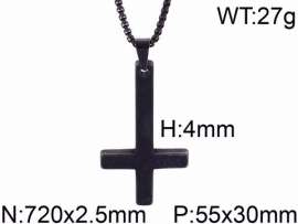 Stainless Steel Black-plating Necklace