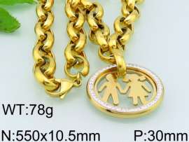 SS Gold-Plating Necklace