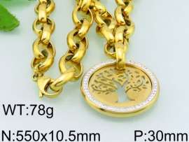 SS Gold-Plating Necklace