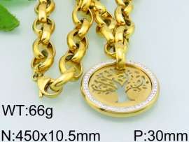 SS Gold-Plating Necklace