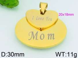 Stainless Steel Gold-plating Pendant