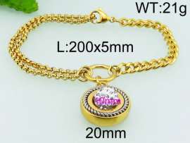 Stainless Steel Gold-plating Bracelet