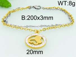 Stainless Steel Stone Bracelet