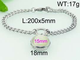 Stainless Steel Stone Bracelet