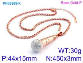 SS Rose Gold-Plating Necklace