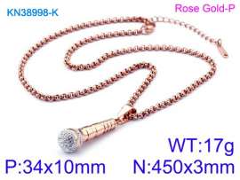 SS Rose Gold-Plating Necklace