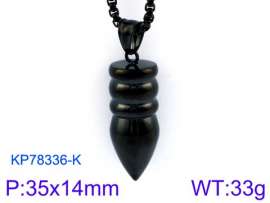 Stainless Steel Black-plating Pendant