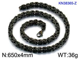 Stainless Steel Black-plating Necklace