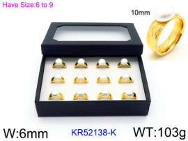 Stainless Steel Gold-plating Ring