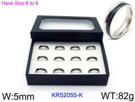 Stainless Steel Black-plating Ring