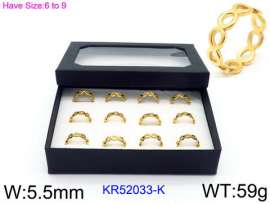 Stainless Steel Gold-plating Ring