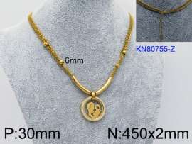 SS Gold-Plating Necklace