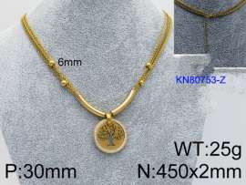 SS Gold-Plating Necklace