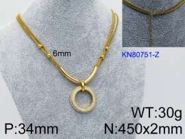 SS Gold-Plating Necklace