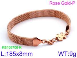 Stainless Steel Rose Gold-plating Bracelet