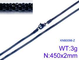 Stainless Steel Black-plating Necklace