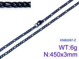 Stainless Steel Black-plating Necklace