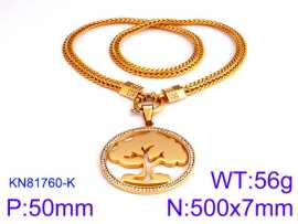 SS Gold-Plating Necklace