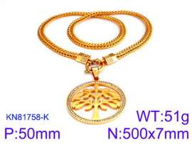 SS Gold-Plating Necklace