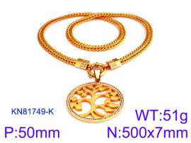 SS Gold-Plating Necklace