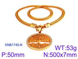 SS Gold-Plating Necklace